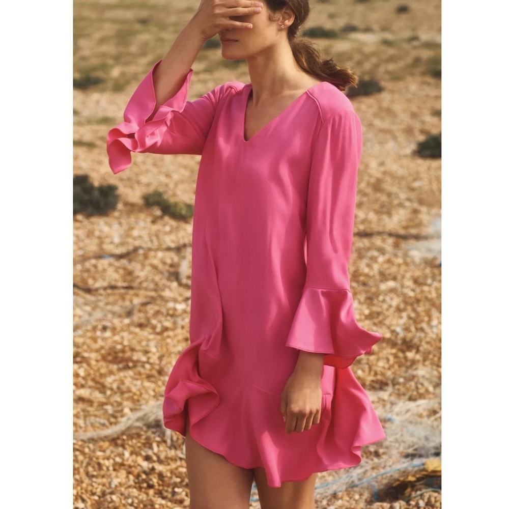 NWT Sz 6 Anthropologie Bell Sleeve Dress